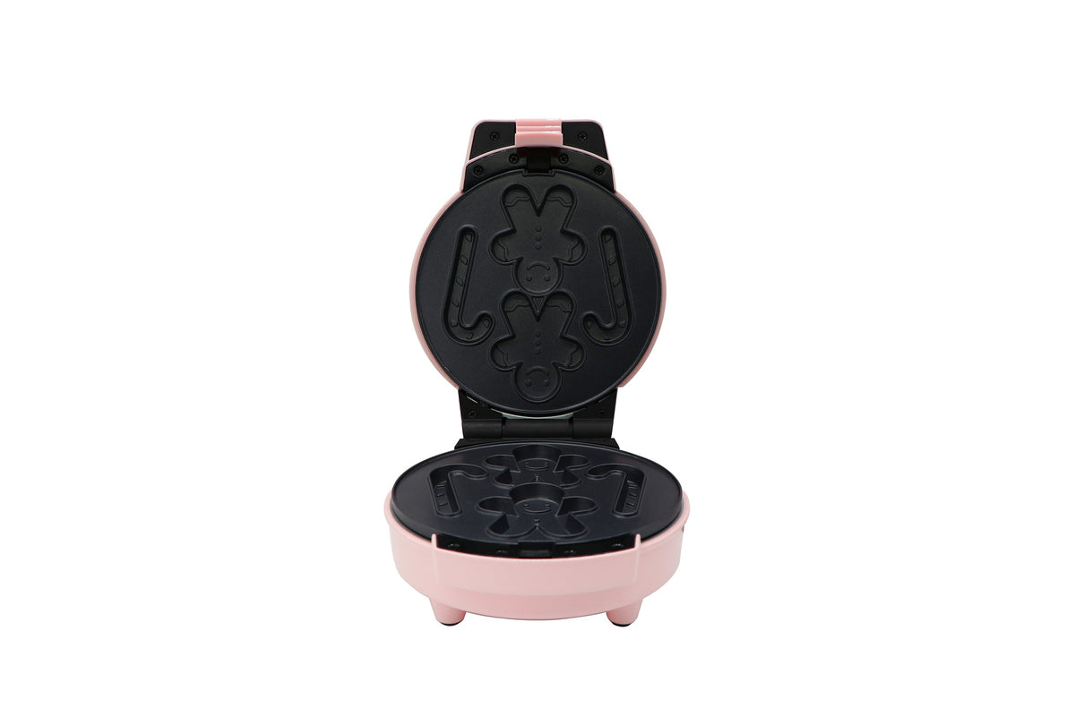 JAP Dough Joy wafelijzer voor 1 ronde wafel, roze, detail