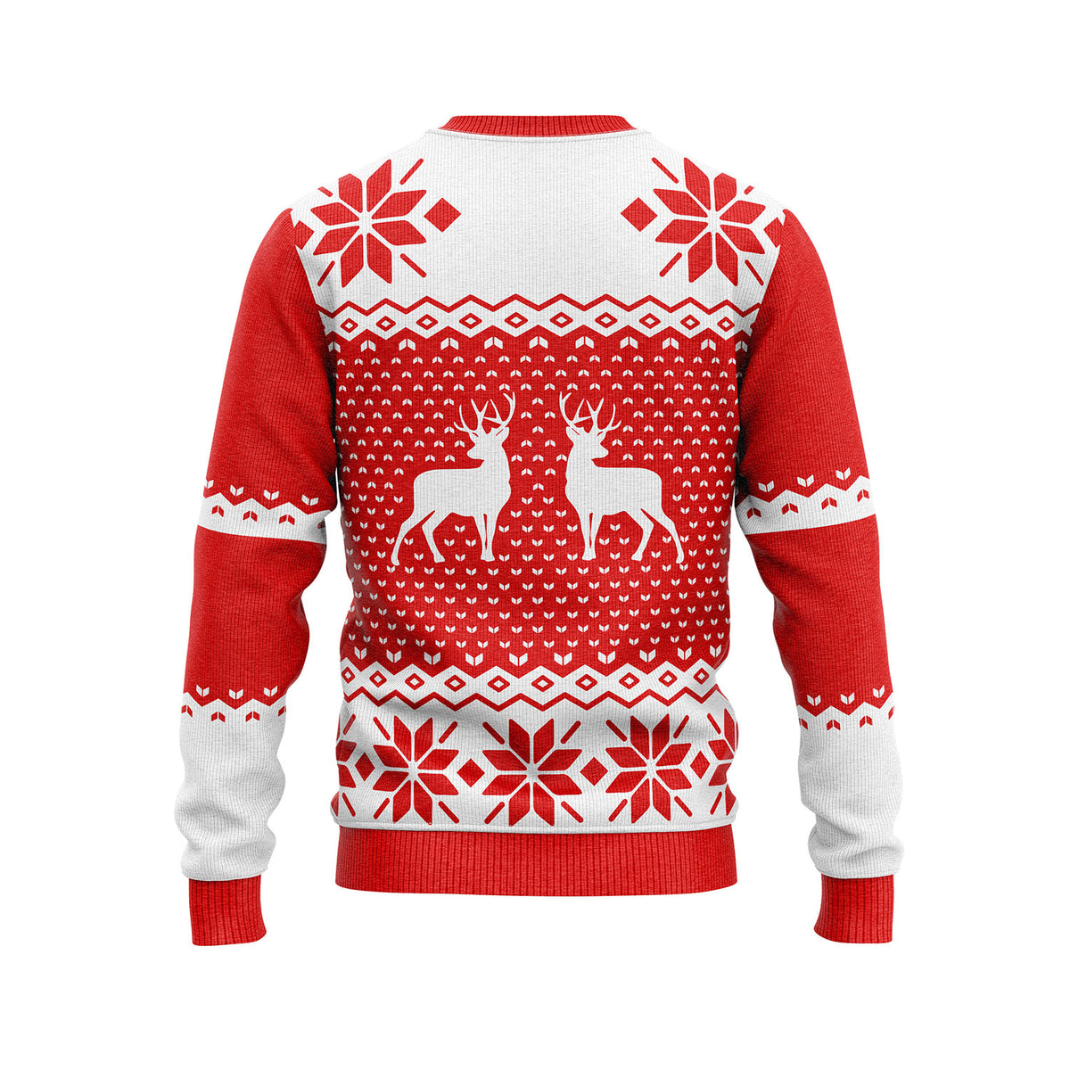 JAP Kersttrui - Classic one - Rood, achterkant