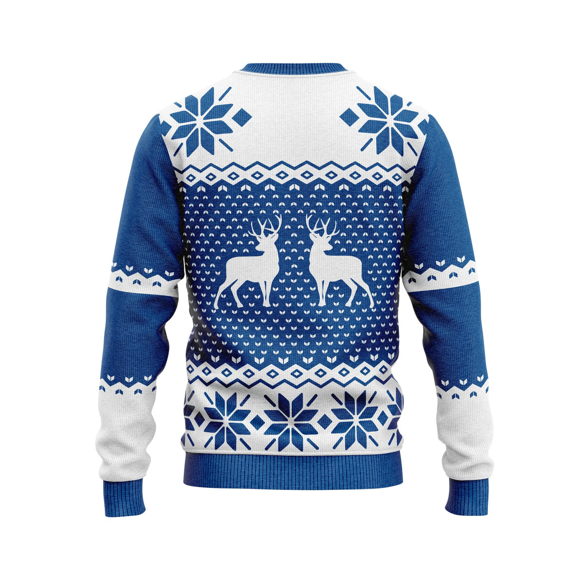 JAP Kersttrui - Classic one - Blauw, achterkant