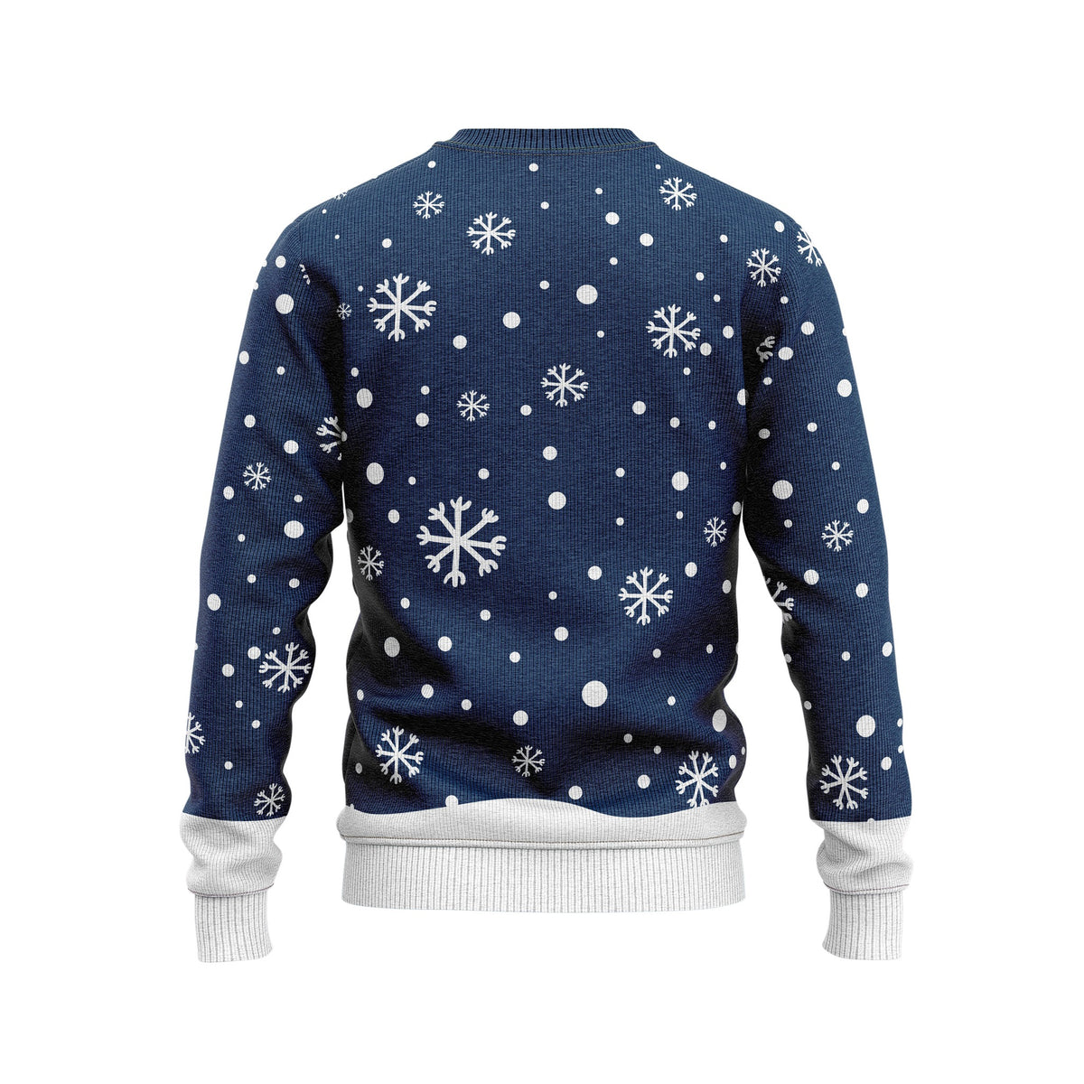 JAP Kersttrui - Rudolf het Rendier - Donker Blauw, achterkant