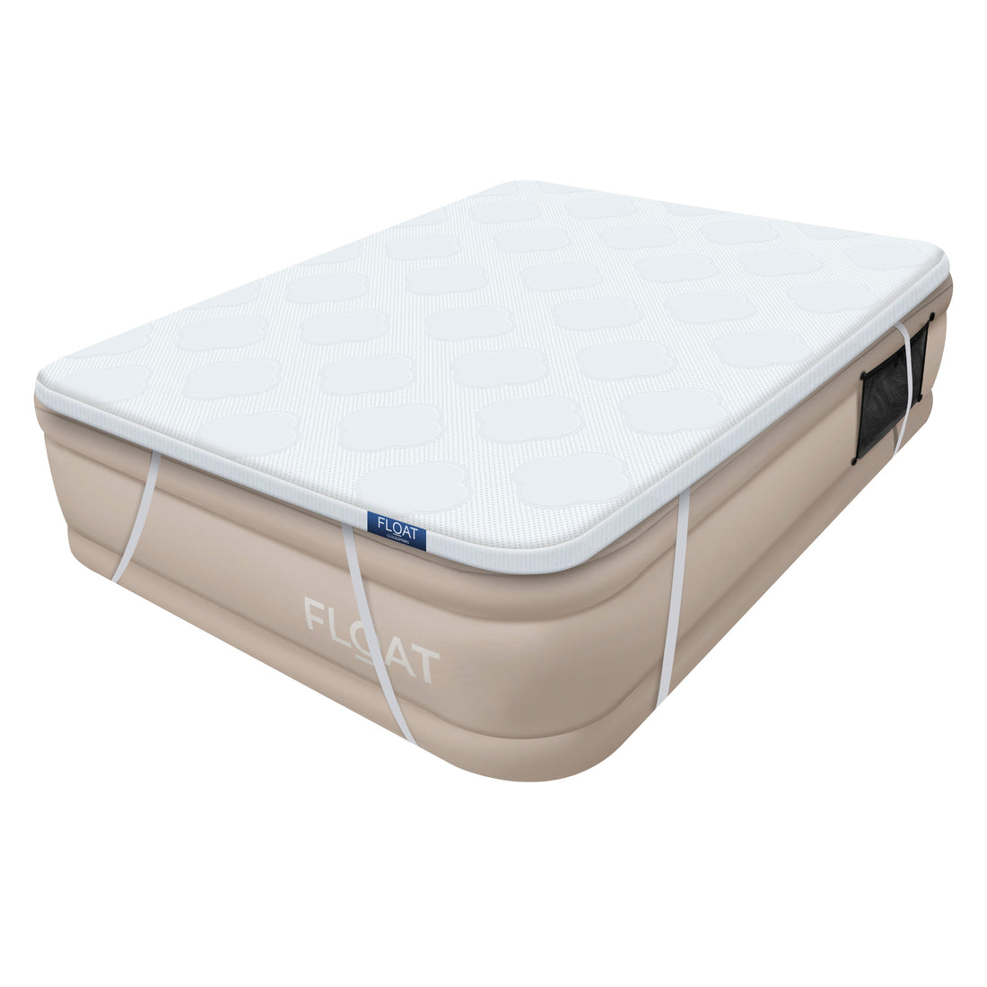 FLOAT CloudSpring tweepersoons luchtbed, groot formaat, met schuimtopper