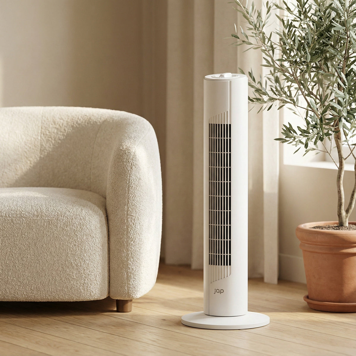 JAP Quebec torenventilator 76 cm met 3 snelheden in gebruik