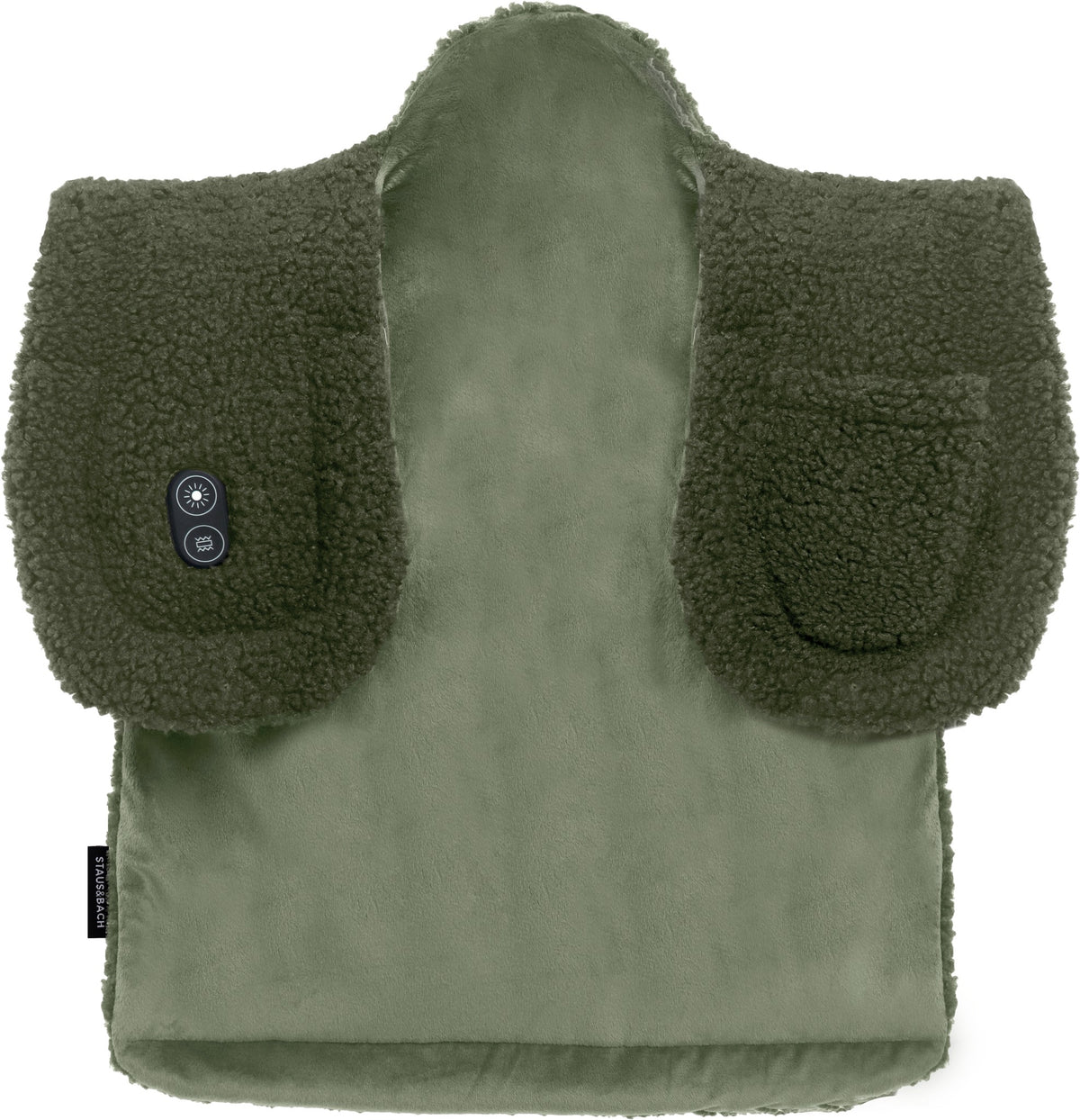 STAUS&BACH Thera warmtekussen nek en schouders met massage, groen, detail