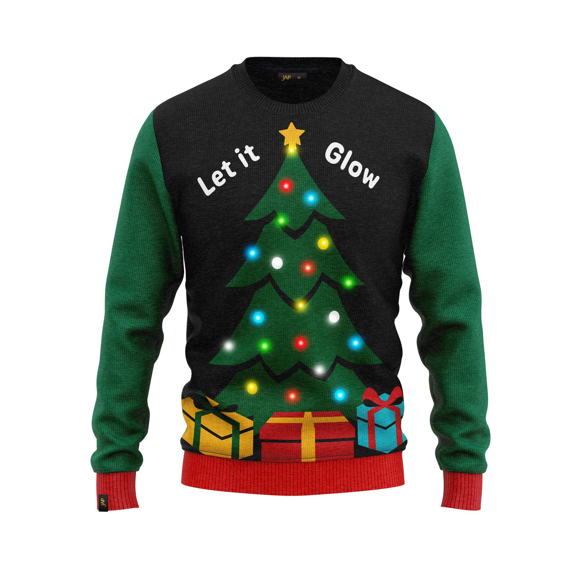 JAP Kersttrui met lichtjes - Let it glow