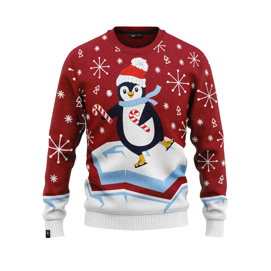 JAP Kersttrui - Skateguïn - Rood