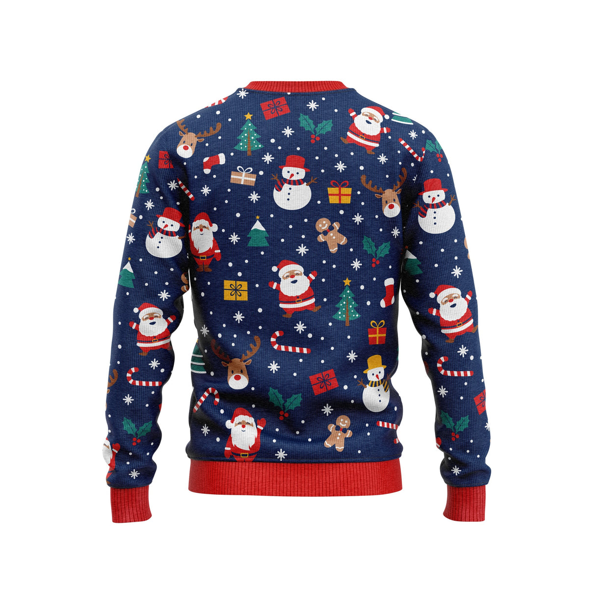 JAP Kersttrui - Christmas tale - Donker Blauw, achterkant
