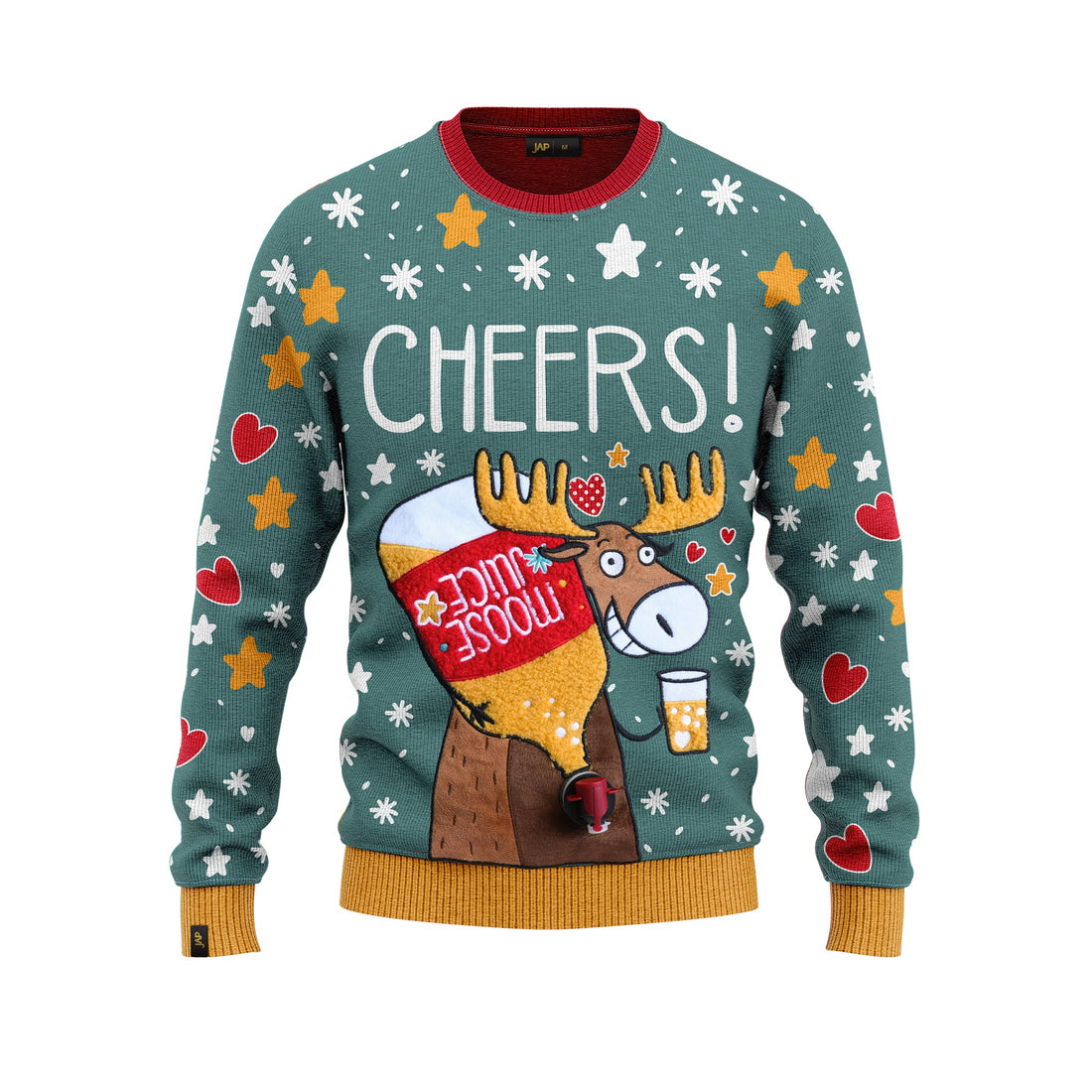 JAP Interactieve Kersttrui - CHEERS! Moose Juice