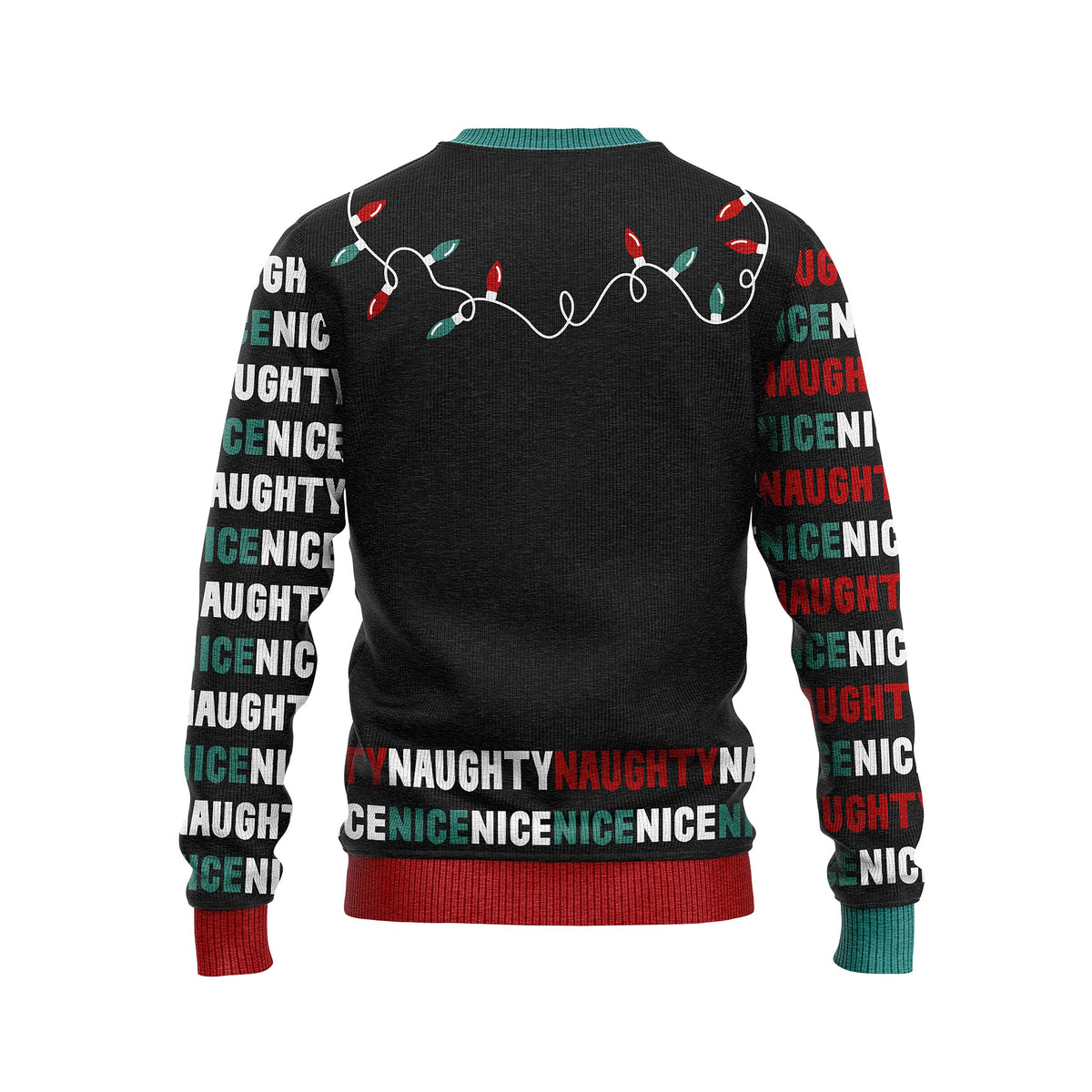 JAP Interactieve Kersttrui - Naughty/Nice, achterkant