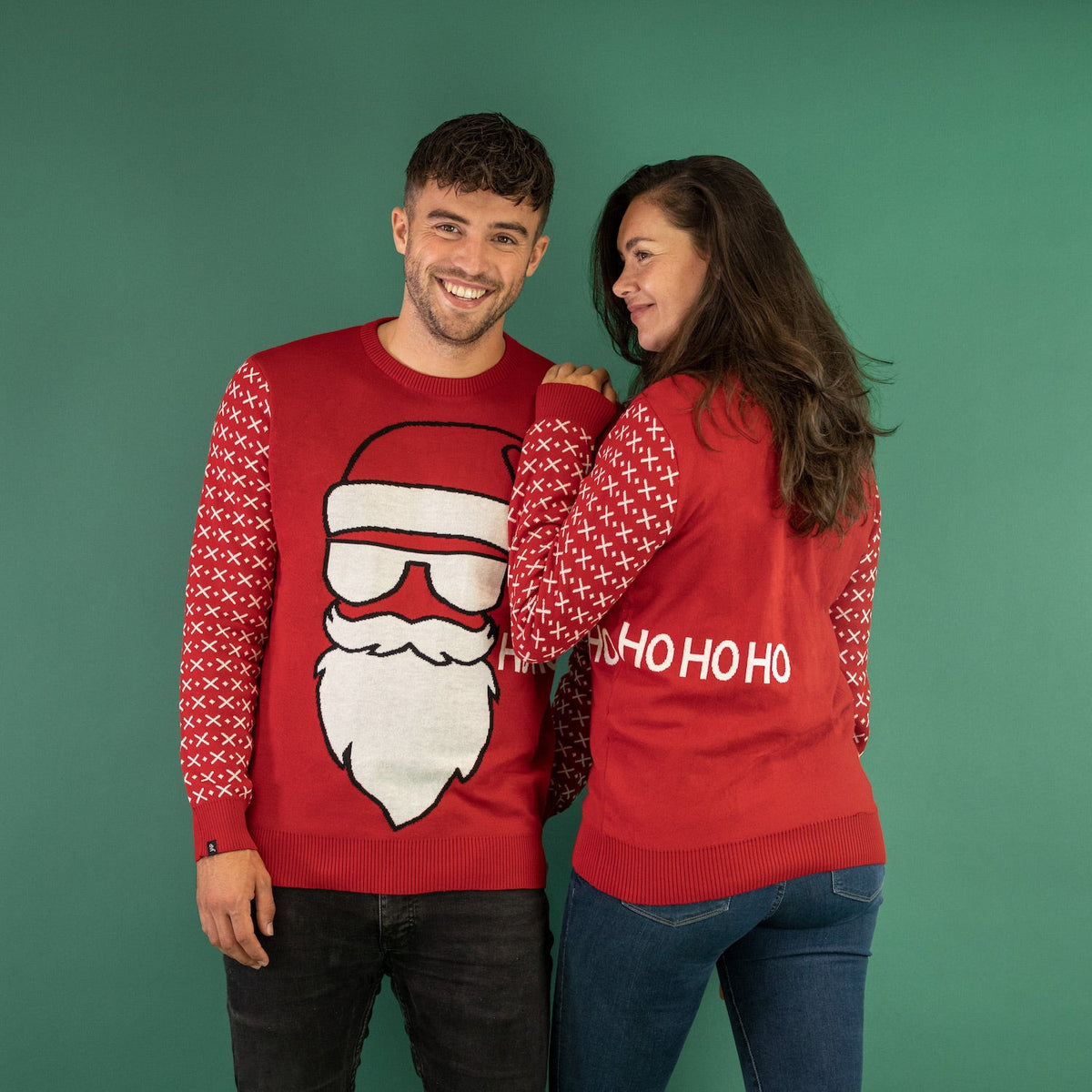 JAP Kersttrui - Santa ho ho ho, gedragen