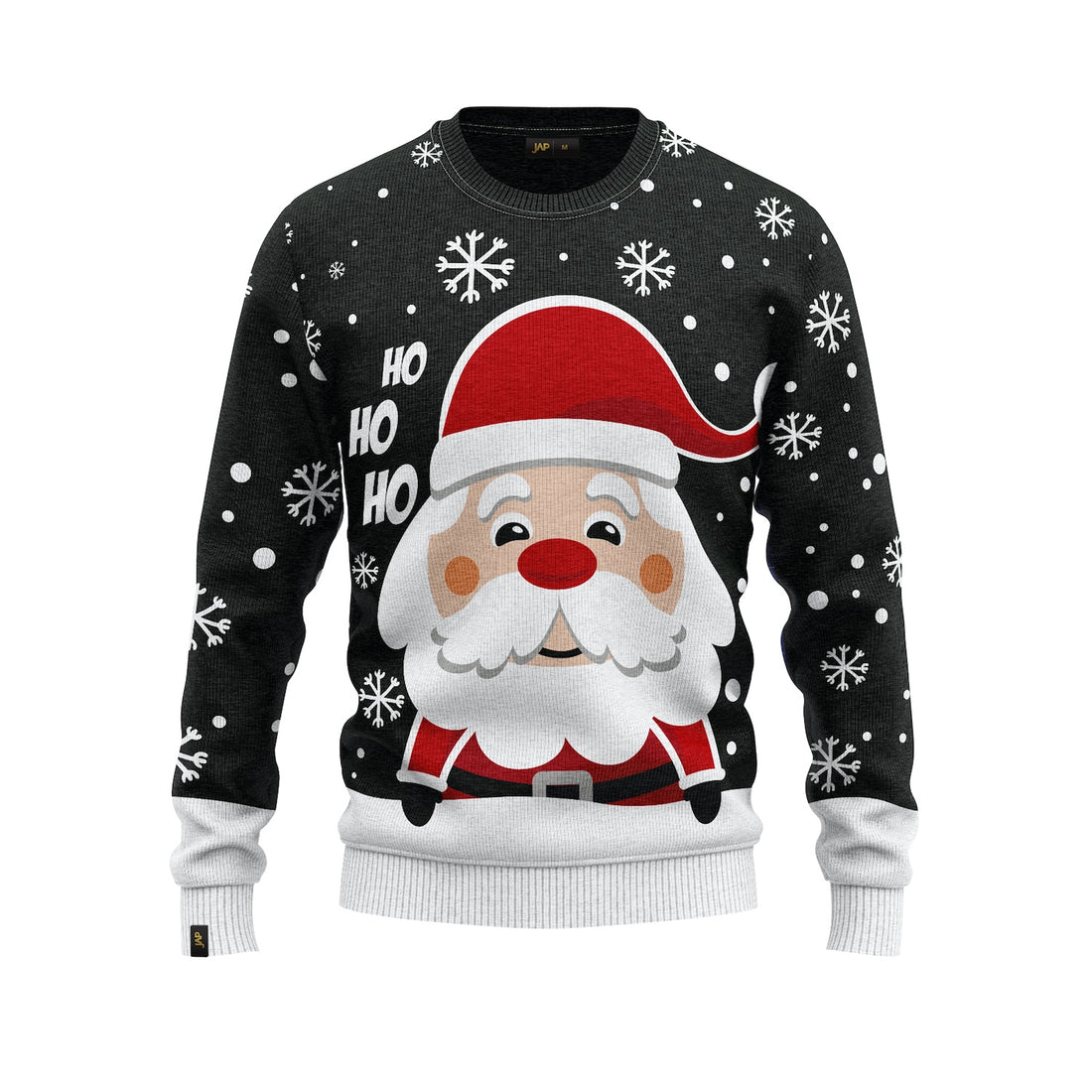 JAP Kersttrui - Kerstman - Zwart
