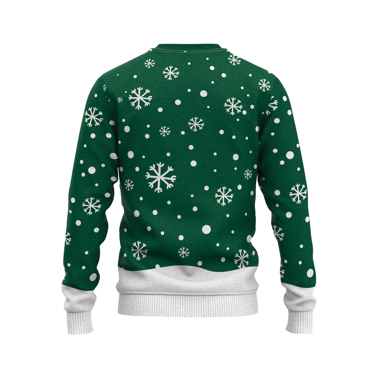 JAP Kersttrui - Kerstman - Groen, achterkant