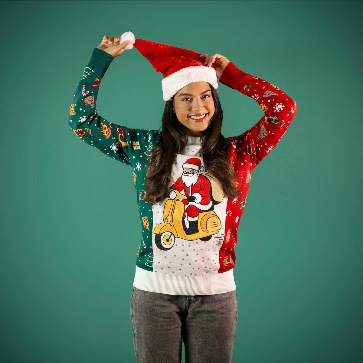 JAP Around the World Kersttrui - Italië, gedragen