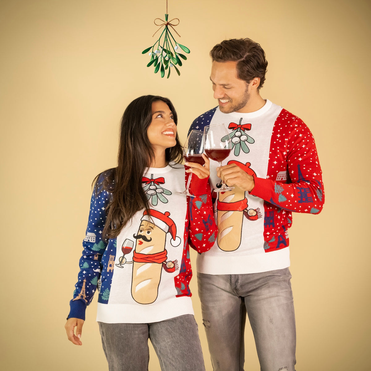 JAP Around the World Kersttrui - Frankrijk, gedragen