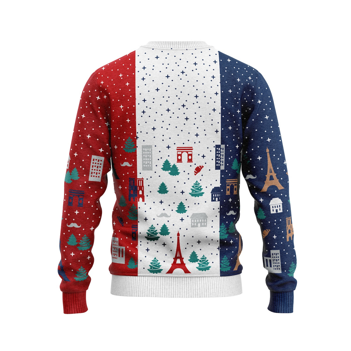 JAP Around the World Kersttrui - Frankrijk, achterkant