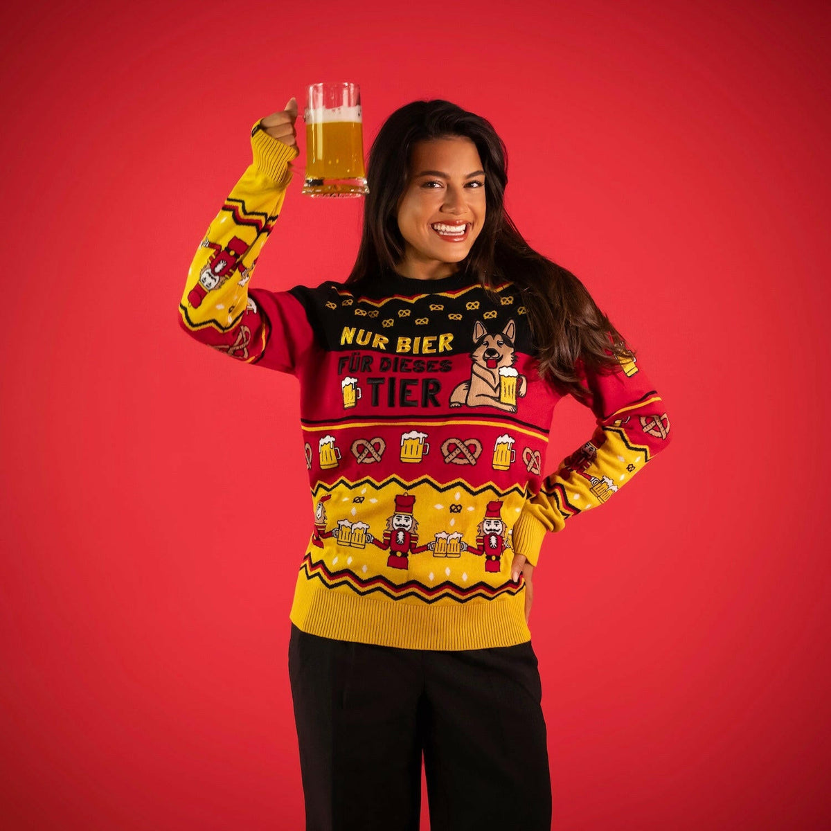 JAP Around the World Kersttrui - Duitsland, gedragen