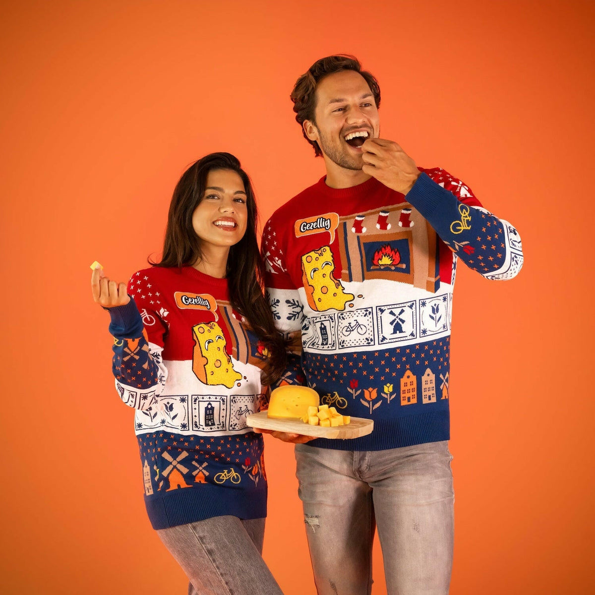 JAP Around the World Kersttrui - Nederland, gedragen