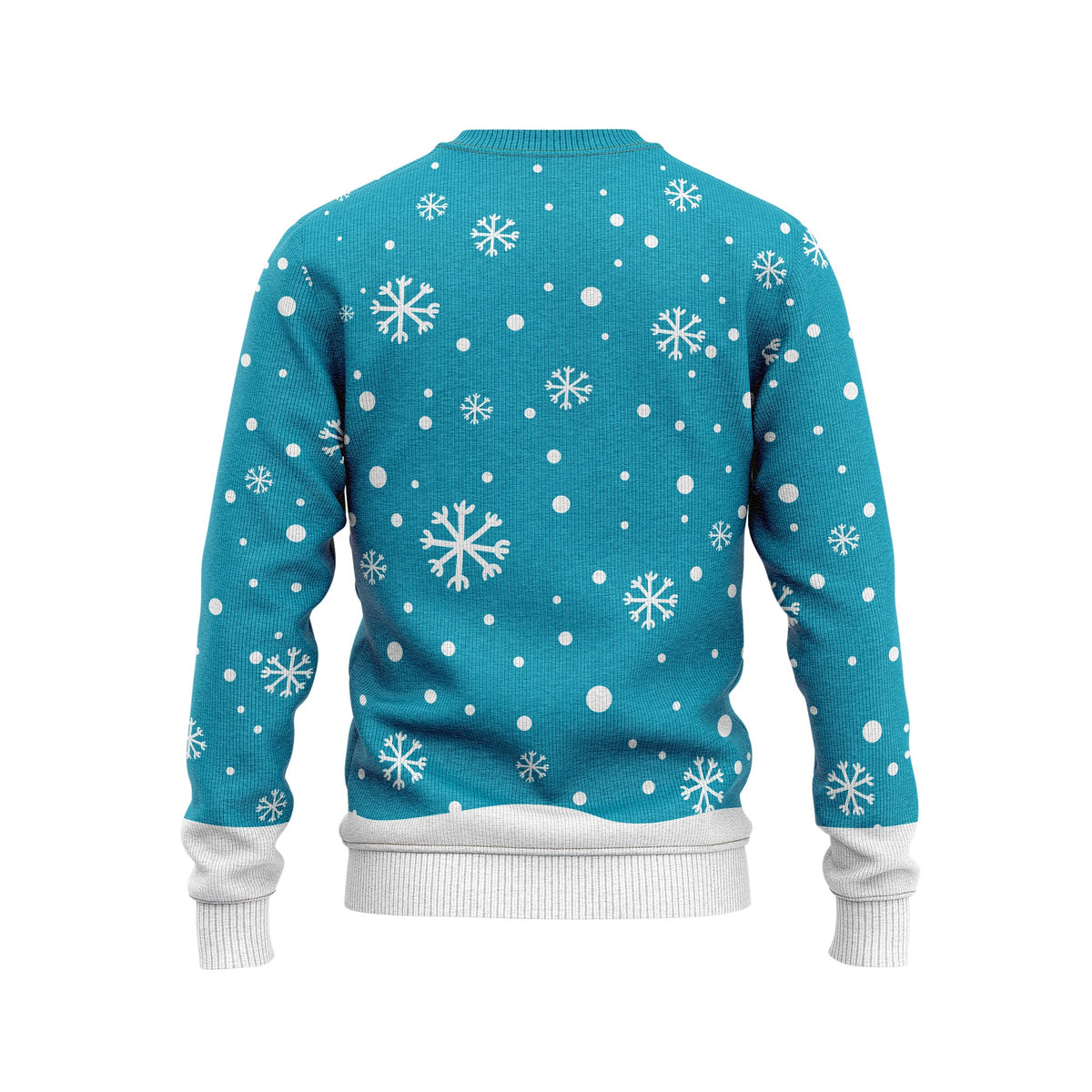 JAP Kersttrui - Rudolf het Rendier - Licht Blauw, achterkant