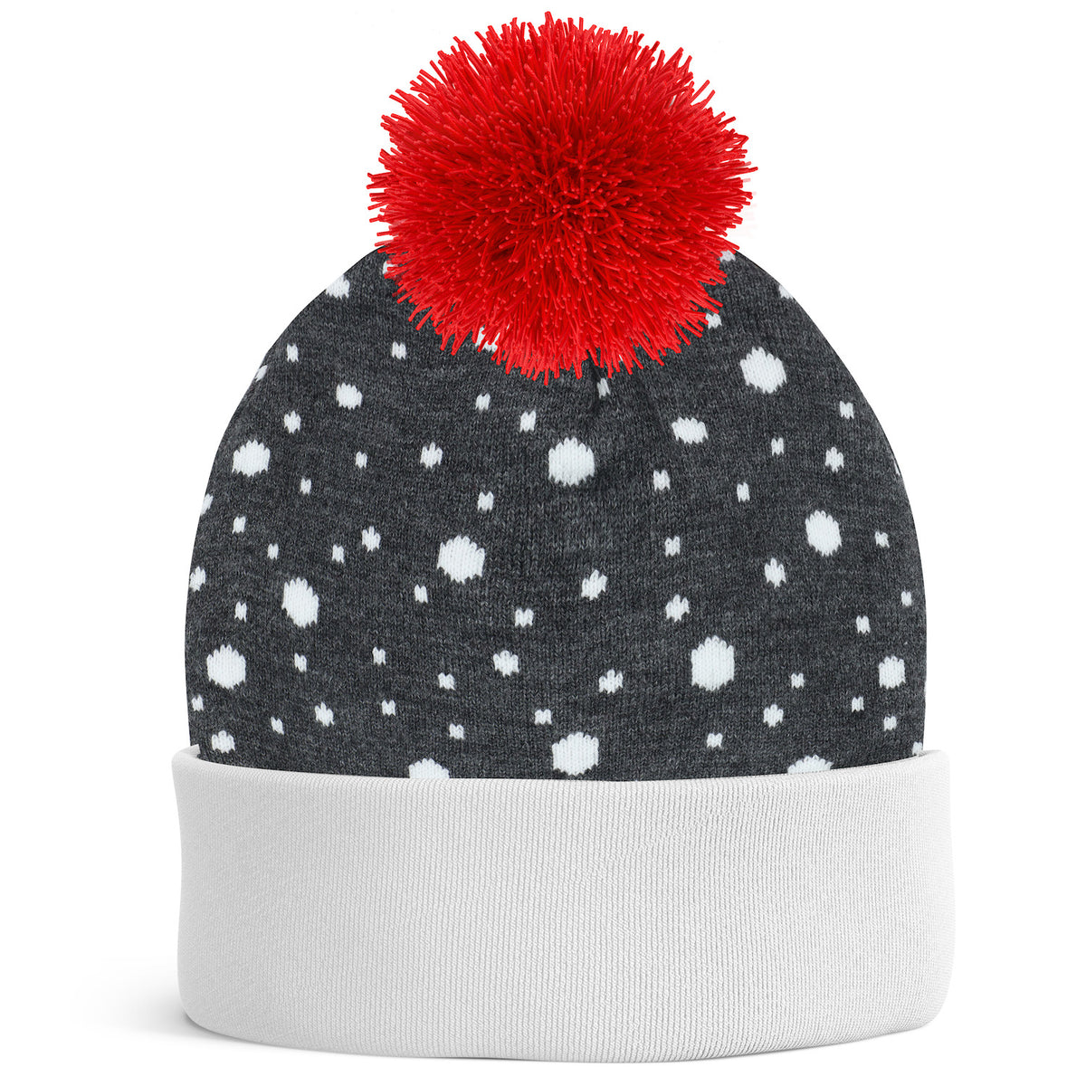 JAP Kerstmuts met gekleurde lichtjes - Let it snow - Grijs, achterkant