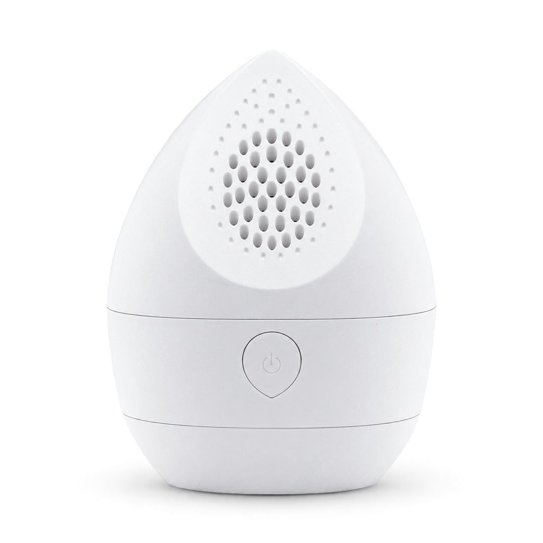Lint Pro Mini pluizentondeuse in wit met ronde knop, van voren