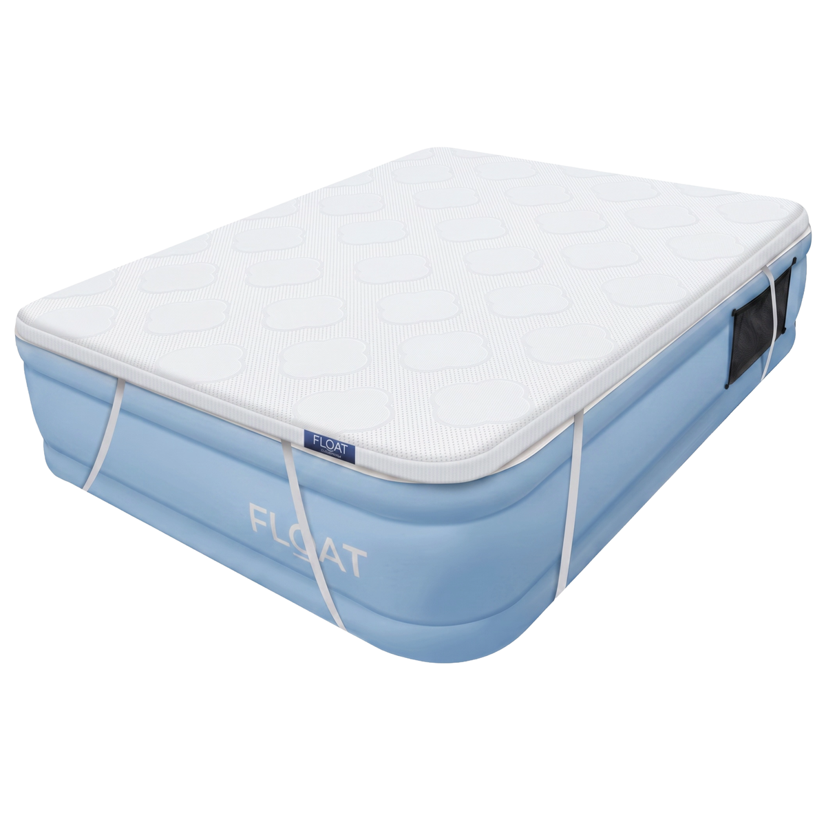 FLOAT CloudSpring tweepersoons luchtbed met schuimtopper, blauw