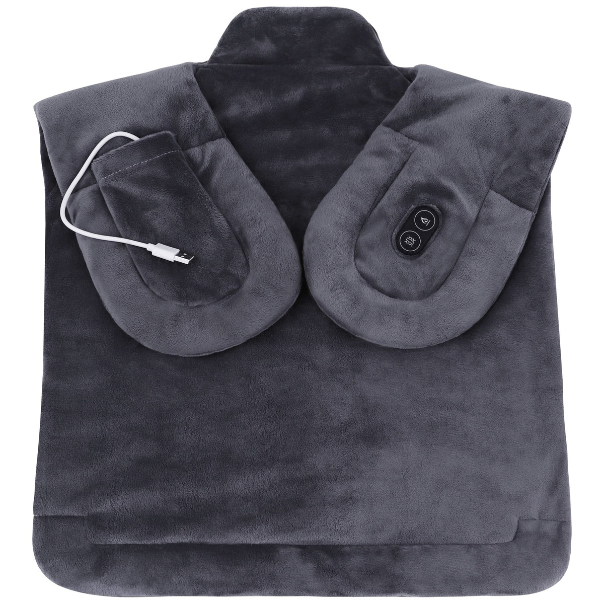 STAUS&BACH Thera warmtekussen nek en schouders met massage, antraciet, detail